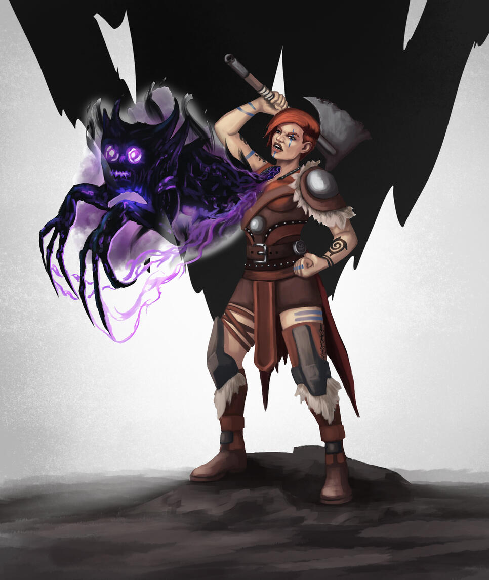 Frontiers of Eberron: Quickstone - Demonglass Barbarian